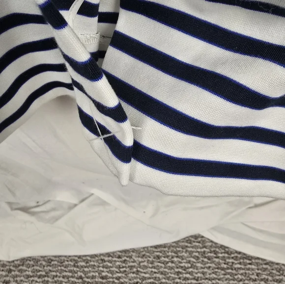 Kate Spade Navy and White Striped Sleeveless Dress Sz 10 - Picture 10 of 11